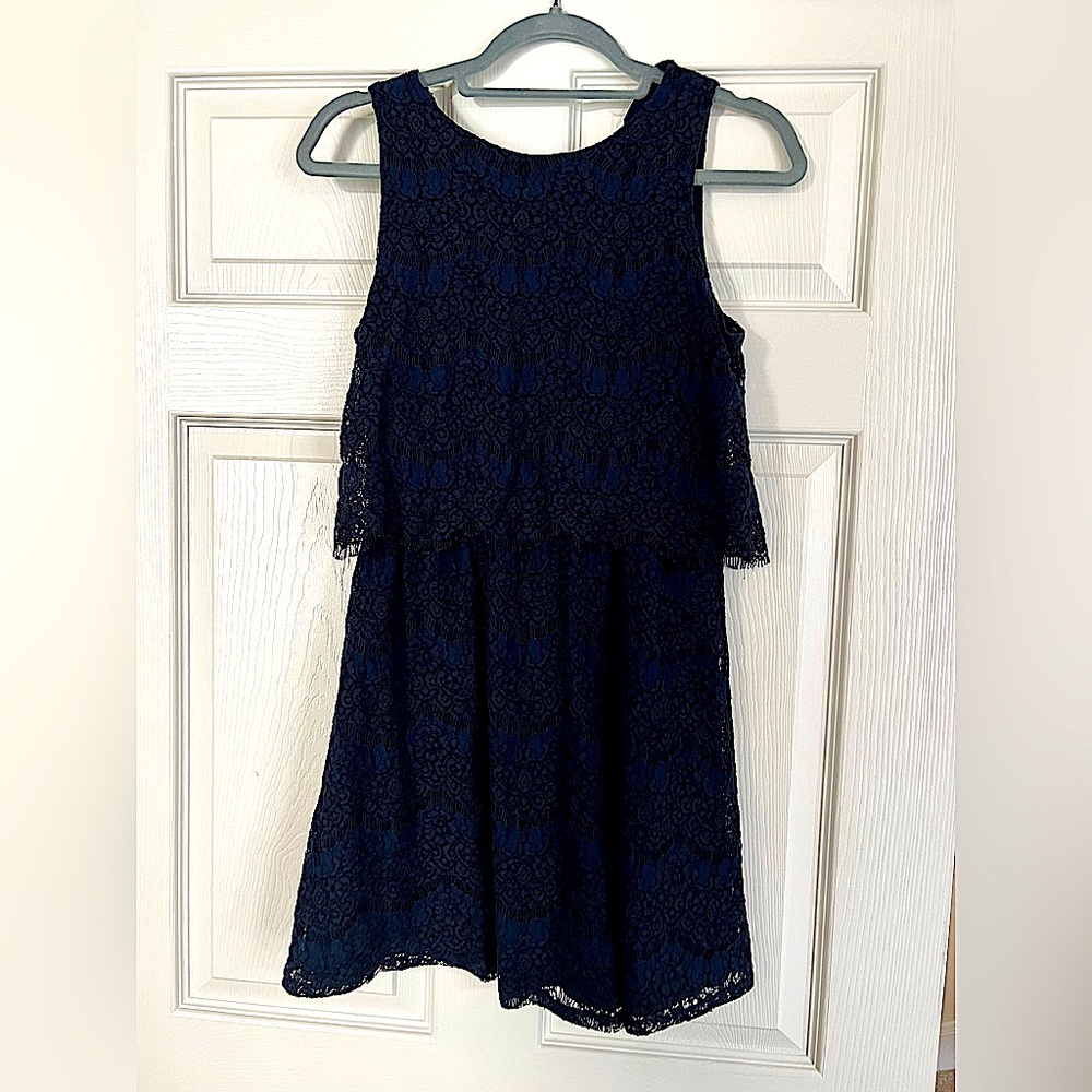 Monteau dark blue cocktail dress